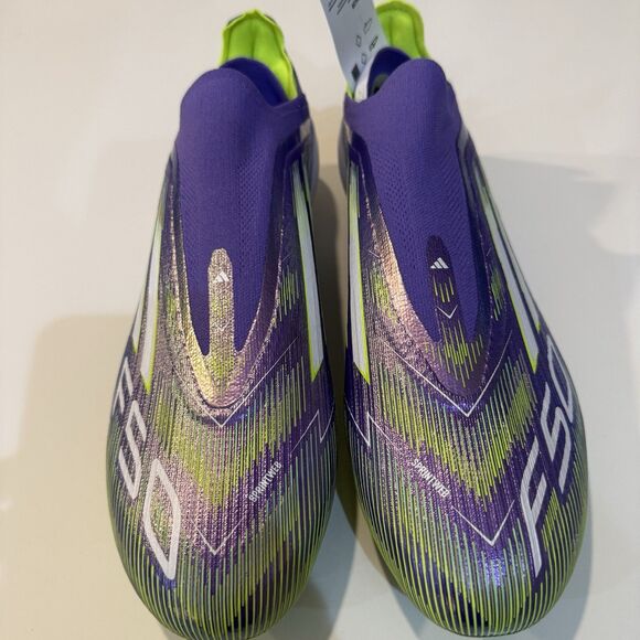 Adidas F50 Elite Laceless FG Soccer Cleats Purple Mens Size 9.5 JH7628 main image 9